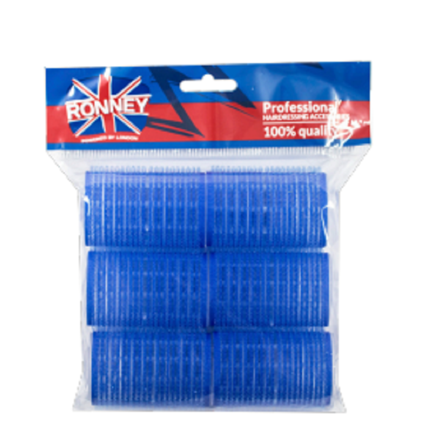 Ronney Professional Velcro Rollers 40/63mm dark blue 6St SALE