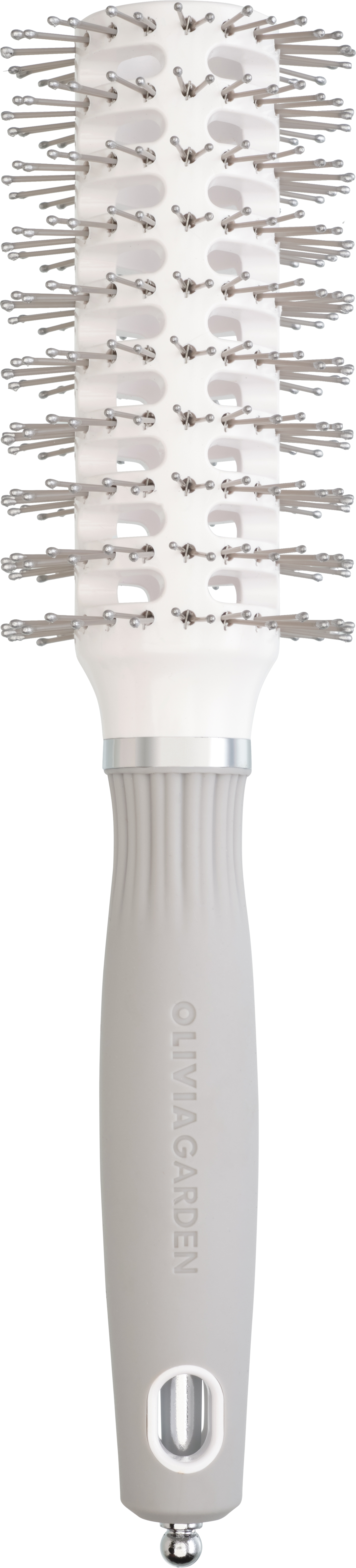 Olivia Garden Expert Blowout Vent Double Bristles White&Grey 30