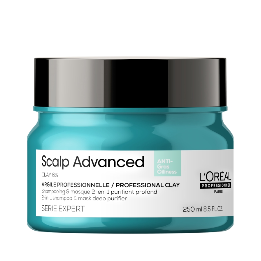 L‘Oréal Professionnel Paris Serie Expert Scalp Advanced Anti-Oiliness 2in1 deep purifier clay 250ml