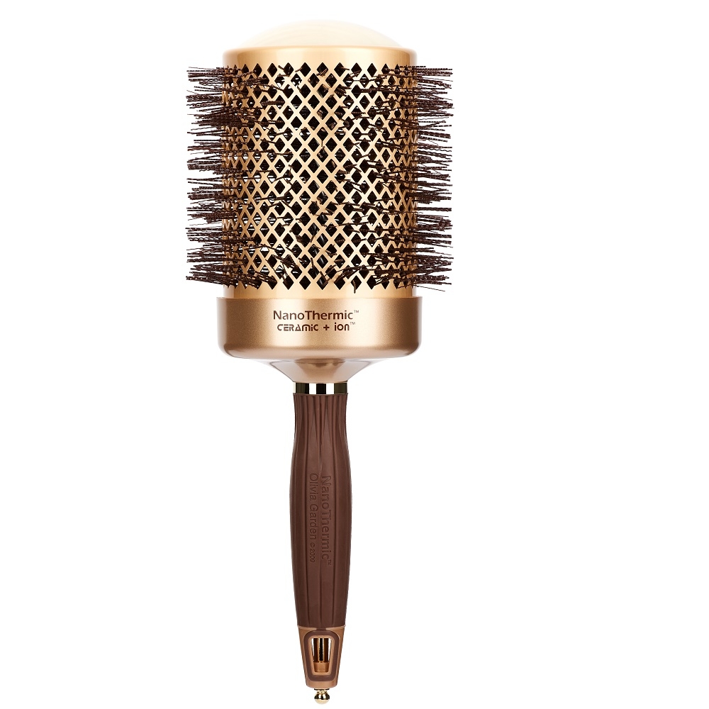 Olivia Garden Expect Blowout Shine Wavy Bristles Gold&Brown 80