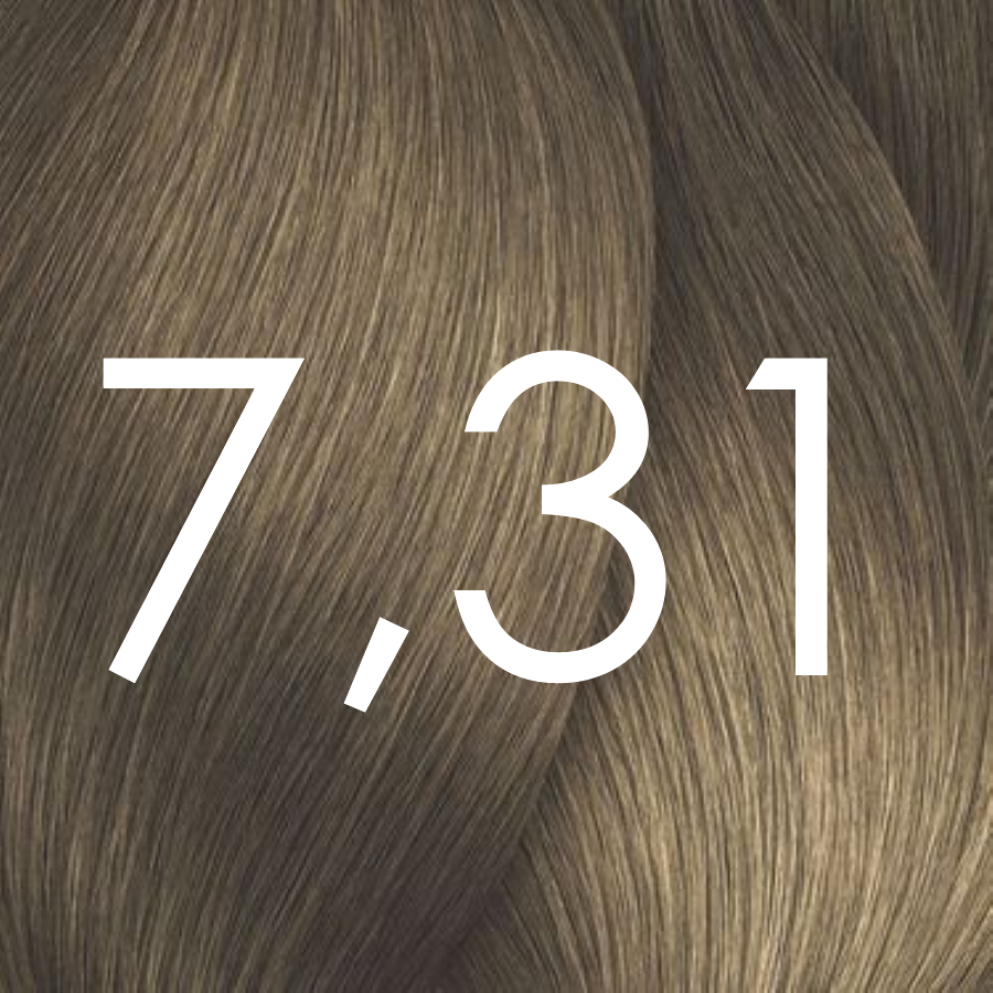 7,31 mittelblond gold asch